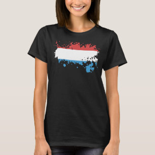 Nationale vlag van het Luxemburgse souvenir voor m T-shirt