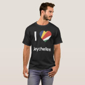 Nationale vlag van het souvenir van de Seychellen  T-shirt (Voorkant volledig)