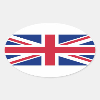 Nationale vlag van het Verenigd Koninkrijk Ovale Sticker