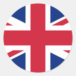 Nationale vlag van het Verenigd Koninkrijk Ronde Sticker