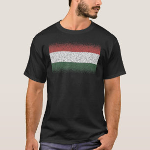 Nationale vlag van Hongarije souvenir voor mannen T-shirt