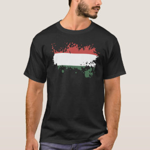 Nationale vlag van Hongarije souvenir voor mannen T-shirt
