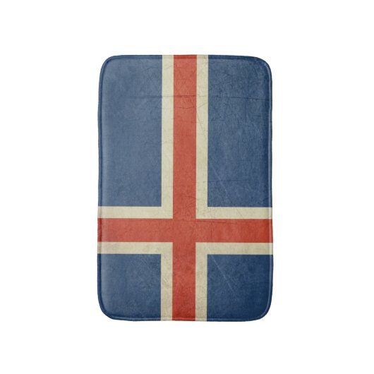 Nationale vlag van IJsland Badmat (Voorkant Verticaal)