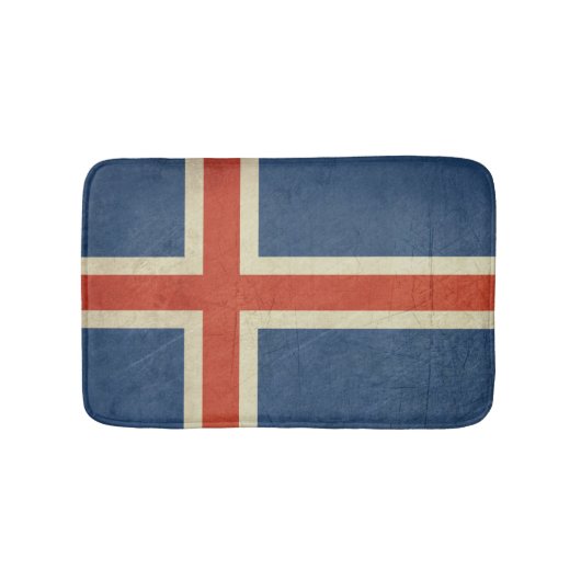 Nationale vlag van IJsland Badmat (Voorkant)
