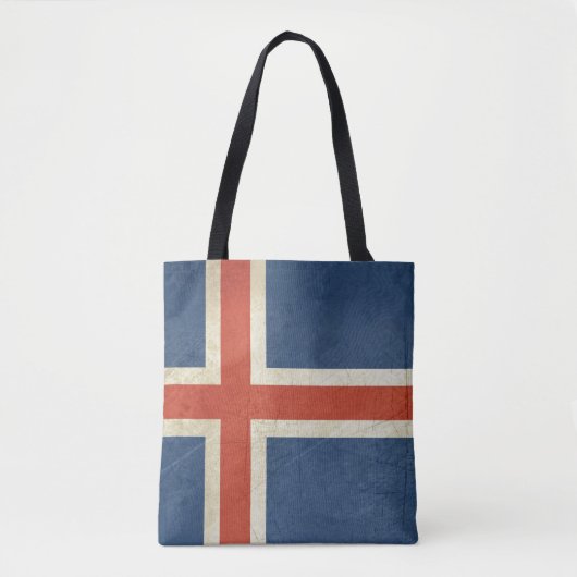 Nationale vlag van IJsland Tote Bag (Voorkant)