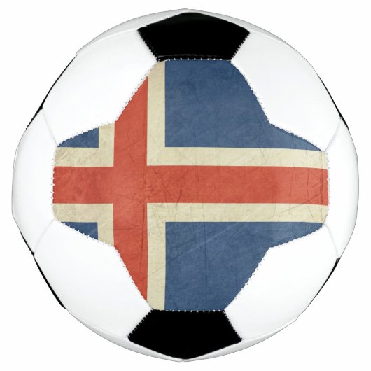 Nationale vlag van IJsland Voetbal (Voorkant)