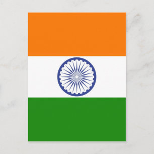 Nationale vlag van India Ashoka Chakra Briefkaart