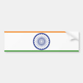 Nationale vlag van India Ashoka Chakra Bumpersticker (Voorkant)