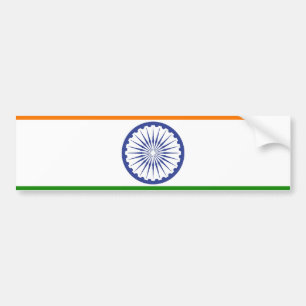 Nationale vlag van India Ashoka Chakra Bumpersticker