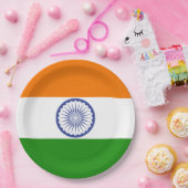 Nationale vlag van India Ashoka Chakra Papieren Bordje (Feest)