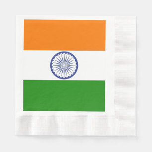 Nationale vlag van India Ashoka Chakra Servetten