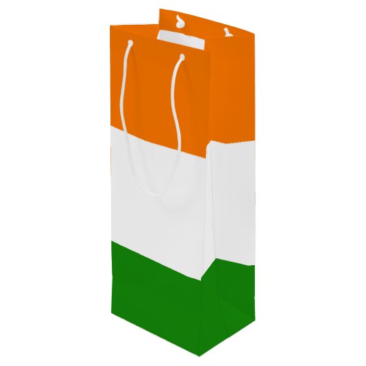 Nationale vlag van India Ashoka Chakra Wijn Cadeautas (Achterkant Gekanteld)
