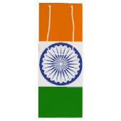 Nationale vlag van India Ashoka Chakra Wijn Cadeautas (Voorkant)