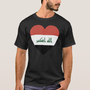 Nationale vlag van Irak souvenir voor mannen 3 T-shirt