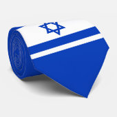 Nationale vlag van Israël - authentieke versie Stropdas (Opgerold)