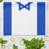 Nationale vlag van Israël - authentieke versie Theedoek (Gevouwen)