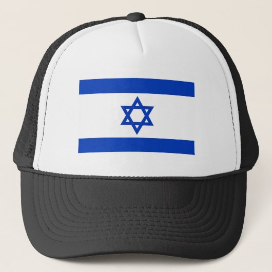 Nationale vlag van Israël - authentieke versie Trucker Pet (Voorkant)