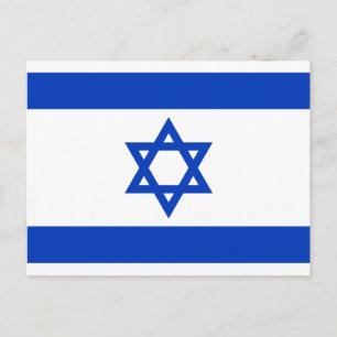 Nationale vlag van Israël Briefkaart