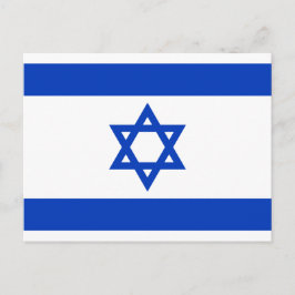 Nationale vlag van Israël Briefkaart