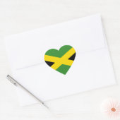 Nationale vlag van Jamaica Hart Sticker (Envelop)