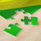 Nationale vlag van Jamaica. Legpuzzel (Zijkant)