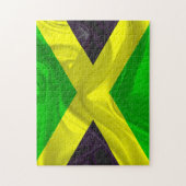 Nationale vlag van Jamaica. Legpuzzel (Verticaal)