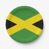 Nationale vlag van Jamaica Papieren Bordje (Voorkant)