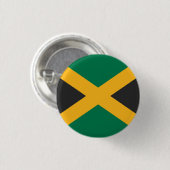 Nationale vlag van Jamaica Ronde Button 3,2 Cm (Voorkant /achterkant)