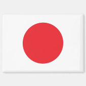 Nationale Vlag van Japan Rectangle magneet (Voorkant)