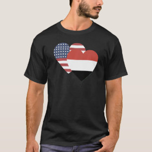 Nationale vlag van Jemen souvenir voor mannen 4 T-shirt