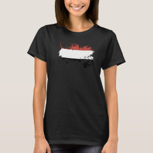 Nationale vlag van Jemen souvenir voor mannen T-shirt