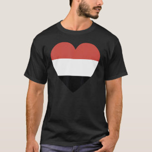Nationale vlag van Jemen souvenir voor mannen T-shirt
