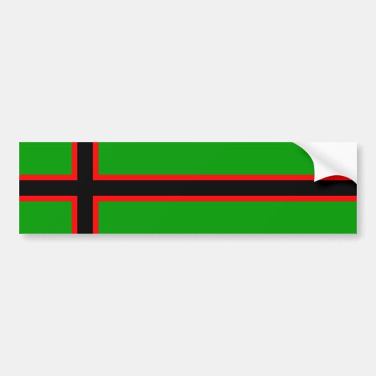 Nationale vlag van Karelië Bumpersticker (Voorkant)