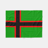 Nationale vlag van Karelië Fleece Deken (Voorkant (Horizontaal))