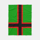 Nationale vlag van Karelië Fleece Deken (Voorkant)