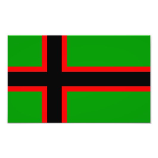 Nationale vlag van Karelië Foto Afdruk (Voorkant)