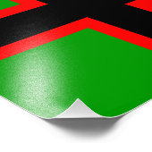 Nationale vlag van Karelië Foto Afdruk (Hoek)