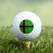 Nationale vlag van Karelië Golfballen (Insitu Shirt)