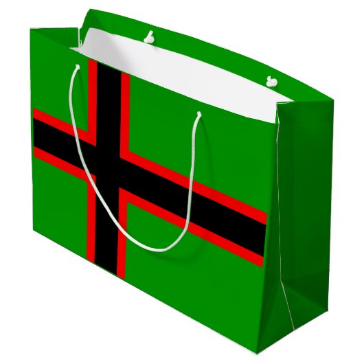 Nationale vlag van Karelië Groot Cadeauzakje (Achterkant Gekanteld)