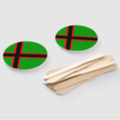 Nationale vlag van Karelië Handwaaier (Niet-gemonteerd)