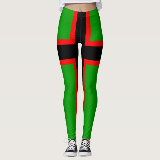 Nationale vlag van Karelië Leggings (Voorkant)
