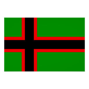 Nationale vlag van Karelië Perfect Poster