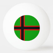 Nationale vlag van Karelië Pingpongbal (Achterkant)
