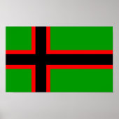 Nationale vlag van Karelië Poster (Voorkant)