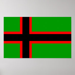 Nationale vlag van Karelië Poster