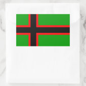 Nationale vlag van Karelië Rechthoekige Sticker (Tas)