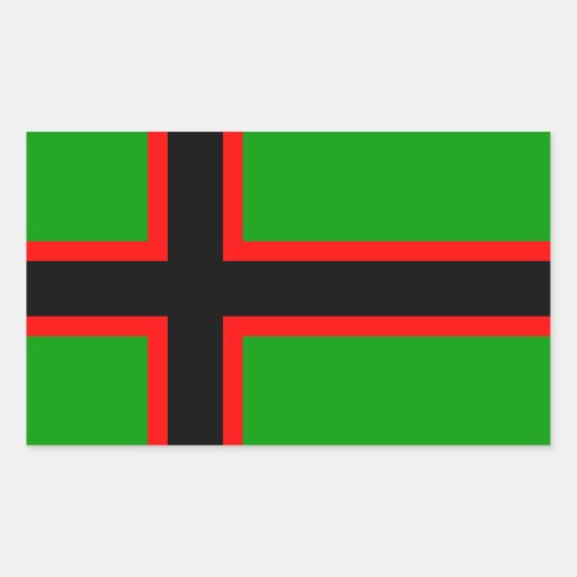 Nationale vlag van Karelië Rechthoekige Sticker (Voorkant)