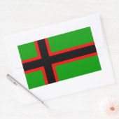 Nationale vlag van Karelië Rechthoekige Sticker (Envelop)