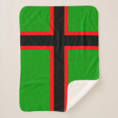 Nationale vlag van Karelië Sherpa Deken (Voorkant)