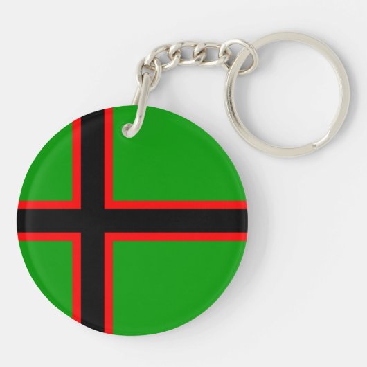 Nationale vlag van Karelië Sleutelhanger (Achterkant)